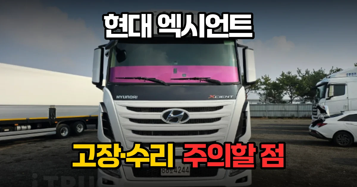 현대 엑시언트 430 중고트럭 점검