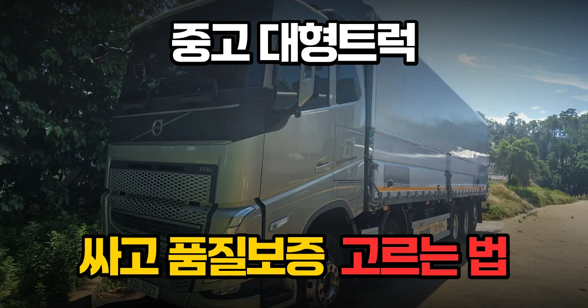 평택센터 중고 대형트럭 스카니아 S 560